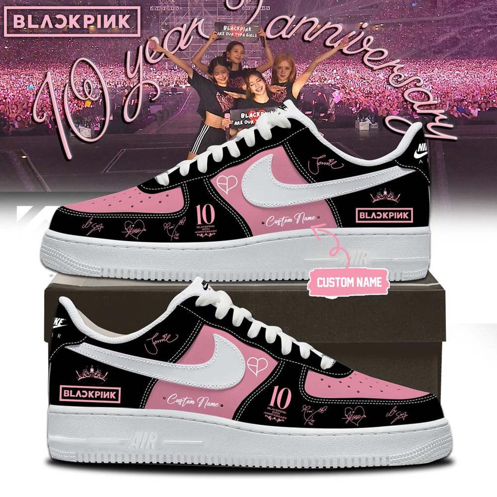 Personalized Blackpink 10th Anniversary 2026 Sneakers Blackpink Merch Best Gift For Kpop Fans - Merchluma