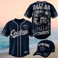 Dallas Cowboys Muscular Cowboy Texas Football Theme Baseball Jersey Cowboys Merch Gifts For Fans - Merchluma