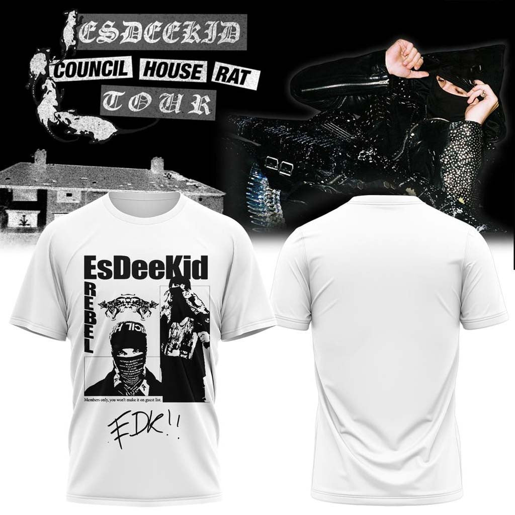 EsDeeKid Merch 2026 EDK Council House Rat Tour T-Shirt Present For Rap Fans - Merchluma