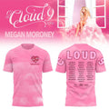 Megan Moroney The Cloud 9 Tour 2026 Pink Graphic T-Shirt Megan Moroney Merch Her Gifts - Merchluma
