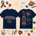 Auburn Tigers Autism Awareness Puzzle Ribbon T-Shirt Accept Understand Love Tee Tigers Merch - Merchluma