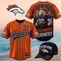 Denver Broncos Muscular Horse Broncos Country Baseball Jersey Denver Broncos Merch Gifts For Fans - Merchluma