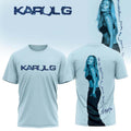 Karol G Merch Album No Me Arrepiento de Sentir Tanto 2026 T-Shirt Blue Best Gifts For Music Lovers - Merchluma