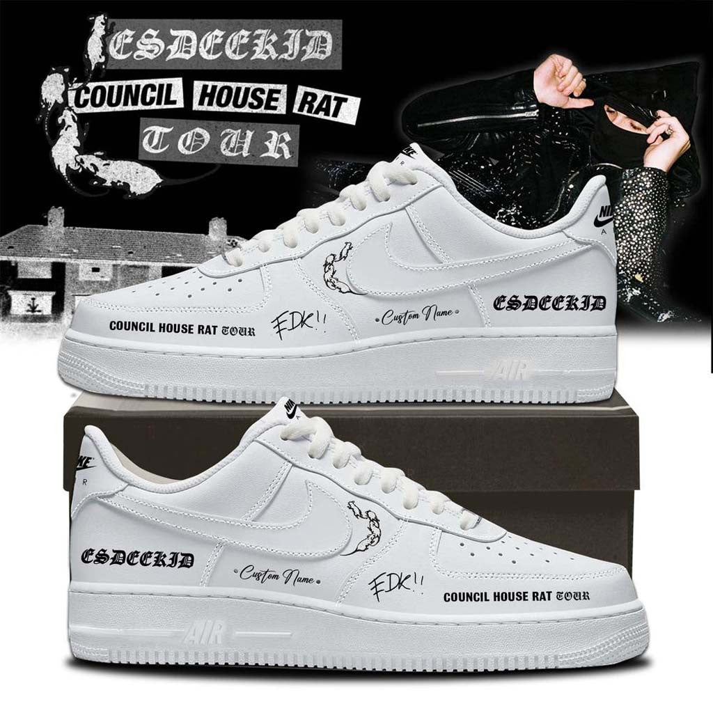 Personalized EsDeeKid Council House Rat Tour 2026 Sneakers EsDeeKid Merch Hip Hop Fan Gifts - Merchluma