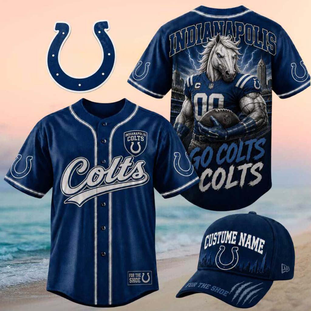 Indianapolis Colts Muscle Horse Mascot Go Colts Baseball Jersey Indianapolis Football Merch - Merchluma