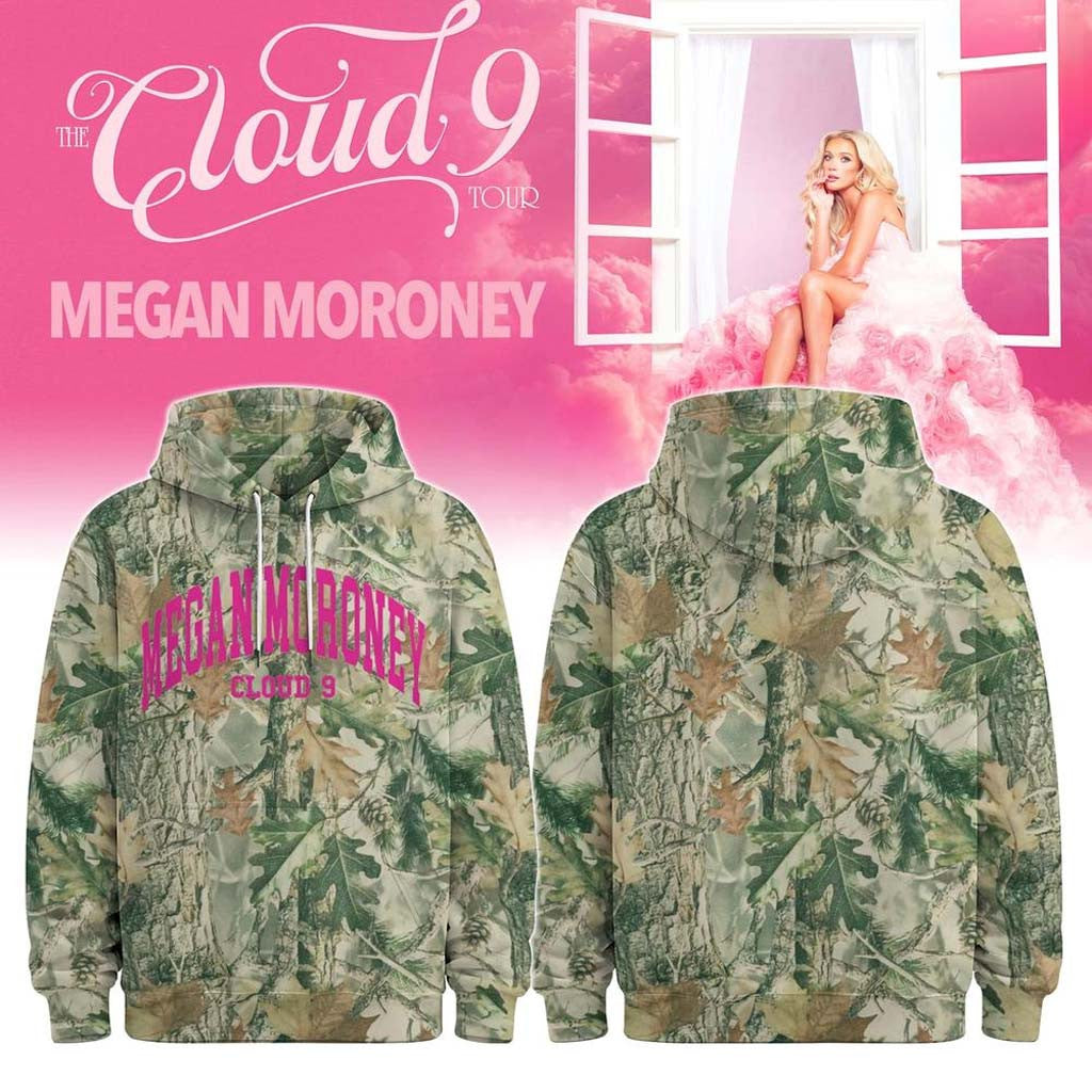 Megan Moroney Merch The Cloud 9 Tour 2026 Camo Hoodie Gifts For Music Enthusiasts - Merchluma