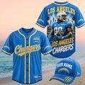 Los Angeles Chargers Muscle Player Graphic Baseball Jersey Chargers Merch Gifts For Fans - Merchluma