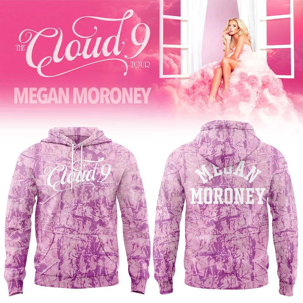 Megan Moroney The Cloud 9 Tour 2026 Pink Camo Hoodie Megan Moroney Merch Fans Gifts - Merchluma