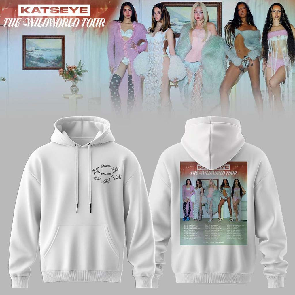 KATSEYE x The Wildworld Tour 2026 Signature Edition Hoodie KATSEYE Merch Gifts For Sister - Merchluma