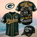 Green Bay Packers Muscle Player Go Pack Go Baseball Jersey Packers Merch Gifts For Brother - Merchluma