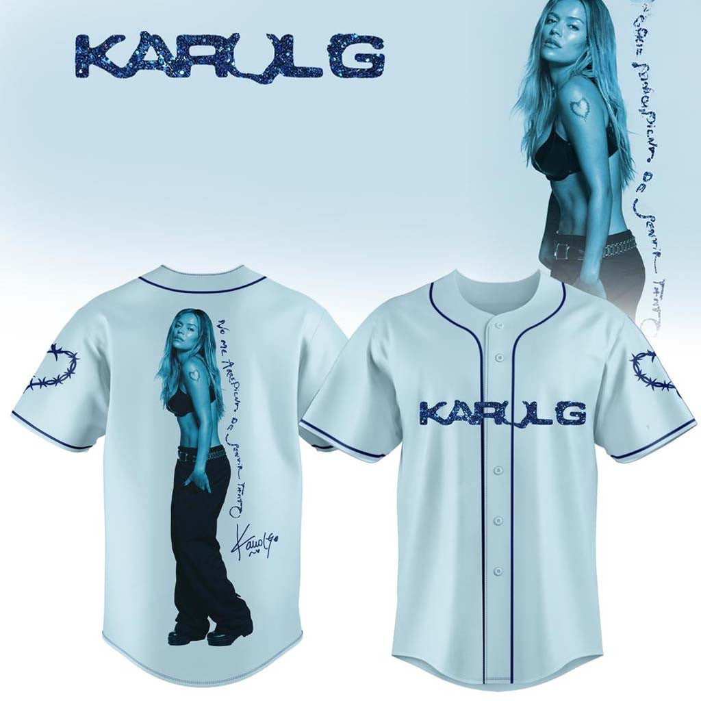 Karol G Album No Me Arrepiento de Sentir Tanto 2026 Baseball Jersey Karol G Merchandise Gifts - Merchluma