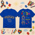 Kentucky Wildcats Autism Awareness Puzzle Ribbon T-Shirt Kentucky Wildcats Merch Fan Gifts - Merchluma