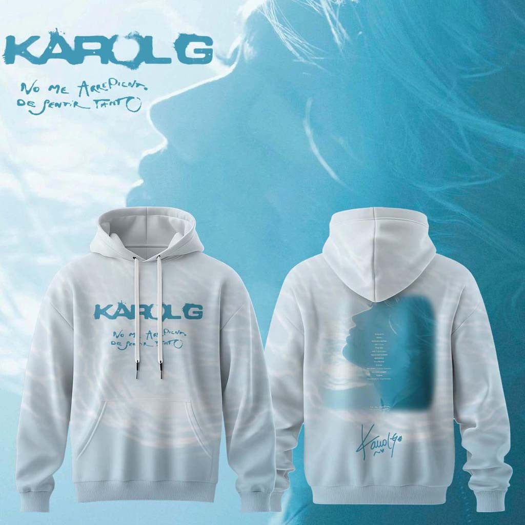 Karol G Merch Album No Me Arrepiento de Sentir Tanto 2026 Hoodie Music Lovers Gifts For Her - Merchluma