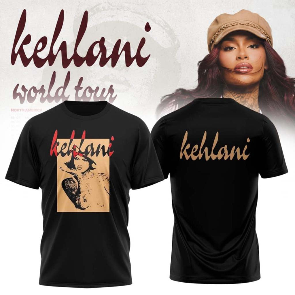 Kehlani x World Tour 2026 North America Shirt Kehlani Merch Cool Gifts For Music Lovers - Merchluma