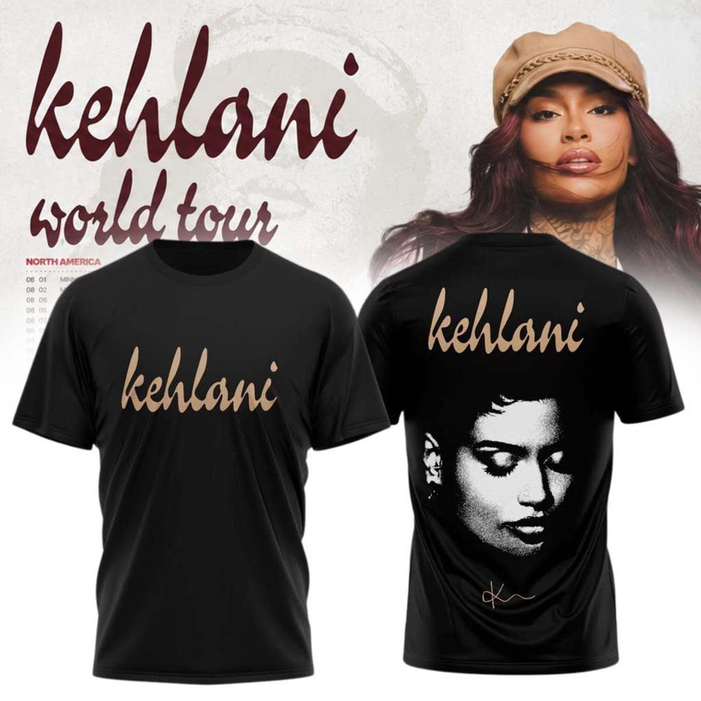 Kehlani x World Tour 2026 North America Shirt Kehlani Merch Unique Gifts For Music Lovers - Merchluma