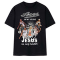 Las Vegas Aces In My Veins Jesus In My Heart Signatures WNBA 2026 T-Shirt LV Aces Merch - Merchluma