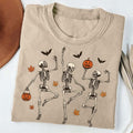 Dancing Skeleton Halloween Shirt Spooky Season Vintage Tee Funny Halloween Gift Ideas - Merchluma