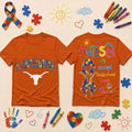 Texas Longhorns Merch 2026 Autism Awareness Puzzle Ribbon Shirt Autistic Gifts For Adults - Merchluma