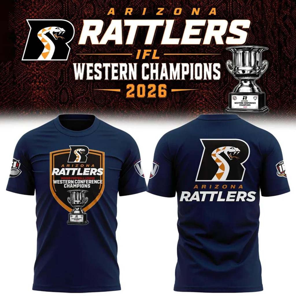 Arizona Rattlers Merch 2026 Western Conference Champions T-Shirt Present For Football Lovers - Merchluma