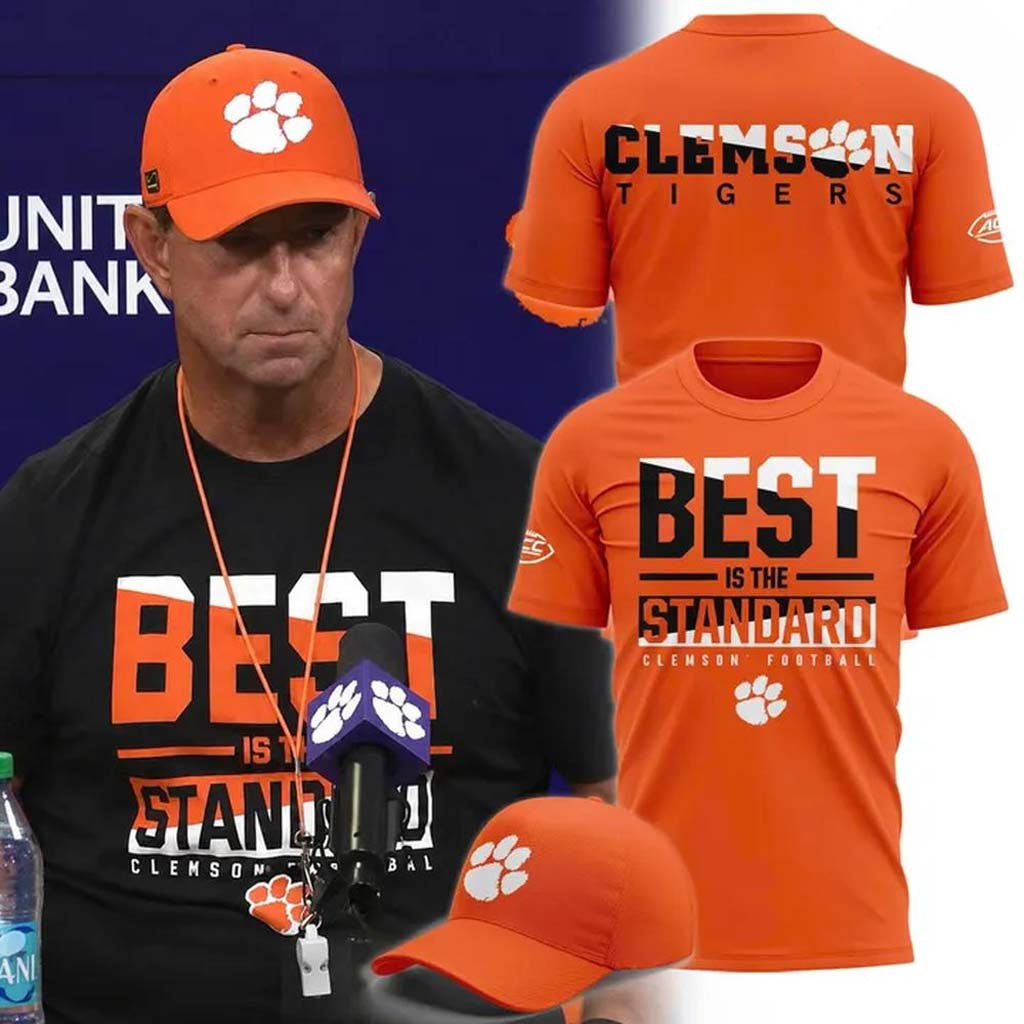 Clemson Tigers Best Is The Standard 2026 Shirt Clemson Tigers Merch Football Fan Gift For Him - Merchluma