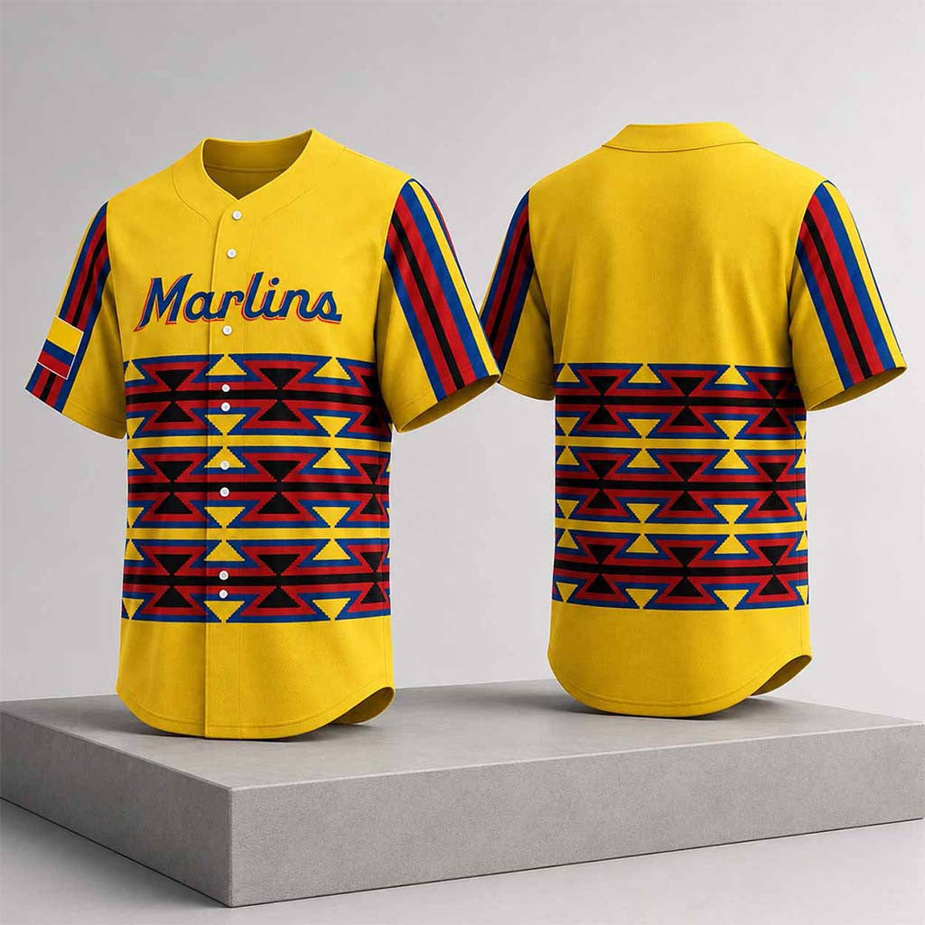 Marlins Colombian Heritage Celebration Jersey 2026 Miami Marlins Merch Gifts For Fans - Merchluma