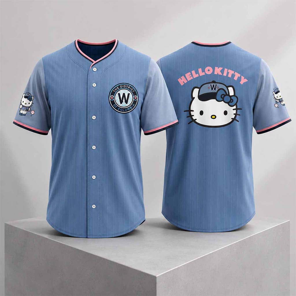 Nationals Hello Kitty Night Jersey 2026 Washington Nationals Merch Gifts For Baseball Fans - Merchluma