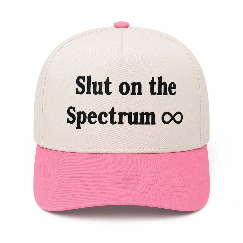 Slut On The Spectrum Infinity Symbol Hat Embroidered Birthday Gift For Friends - Merchluma