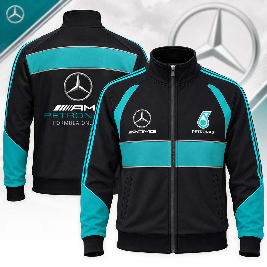 Merc AMG Petronas 2026 Stand Collar Jacket Birthday Gift For Husband - Merchluma