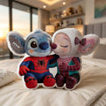 Personalized Lilo Stitch Spiderman Couple Plush Pillow Sofa Decor Cute Gifts For Couples - Merchluma
