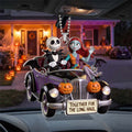 Jack and Sally Together For The Long Haul Car Ornament The Nightmare Before Christmas Ornament - Merchluma