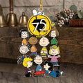Peanuts Snoopy 75th Anniversary Acrylic Christmas Ornament Peanuts Merch Xmas Gift For Family - Merchluma