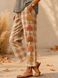 Autumn Thanksgiving Sweatpants Autumn Leaves Clothing Gifts Ideas For Fans - Merchluma