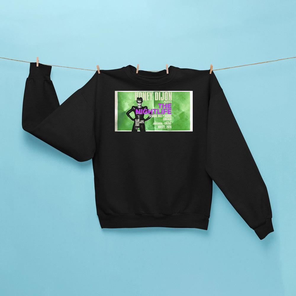 Honey Dijon Nightlife Sweatshirt Honey Dijon Merch Gifts For DJ Fans - Merchluma