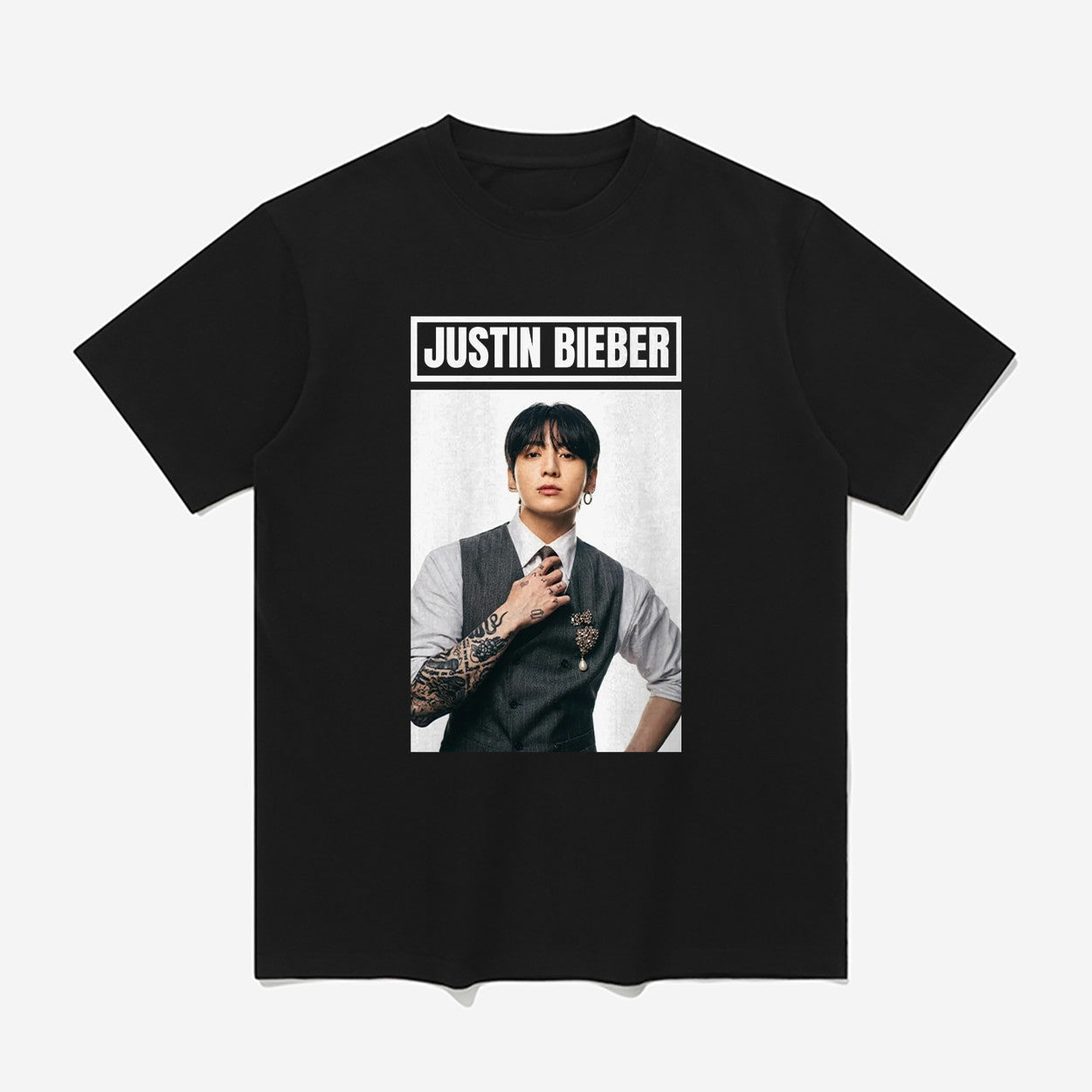 Jung Kook Justin Bieber Shirt Jung Kook Merch Gifts For Music Lovers - Merchluma