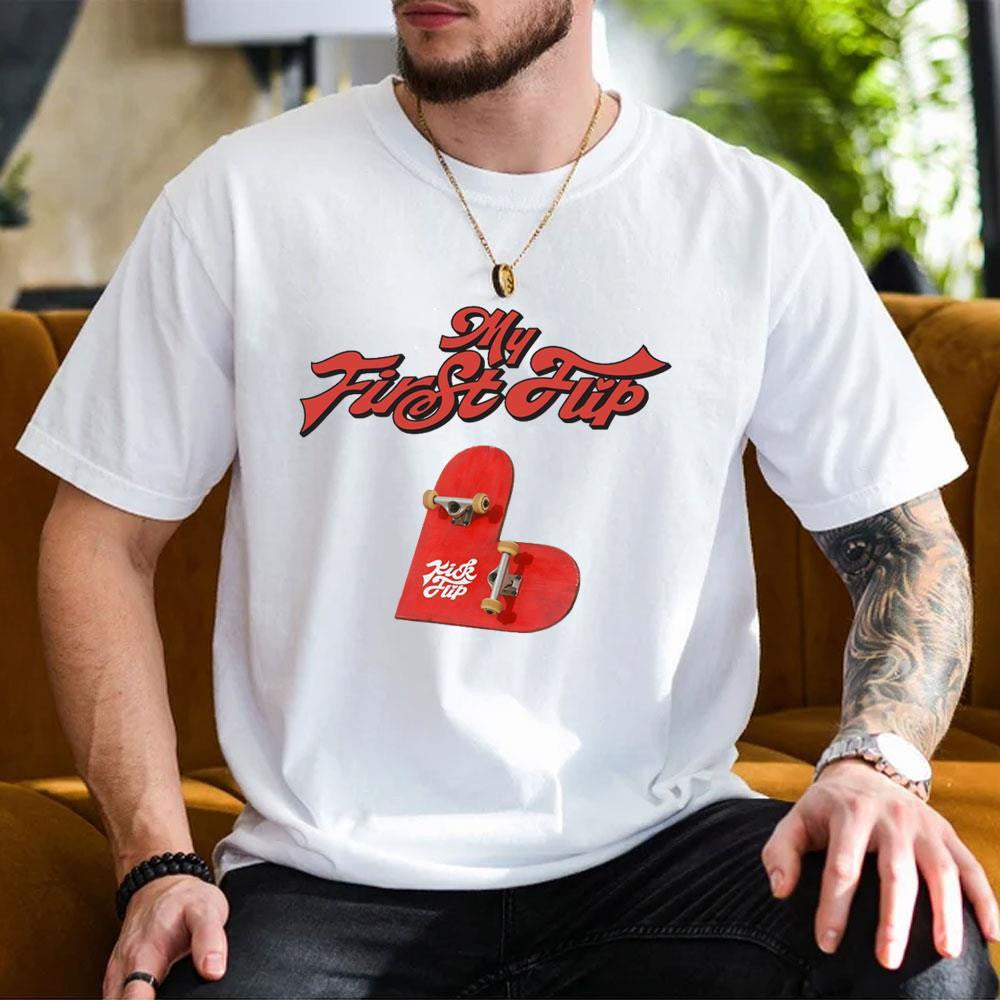 Kickflip My First Kick T-Shirt KickFlip Merch Gifts For Fans - Merchluma