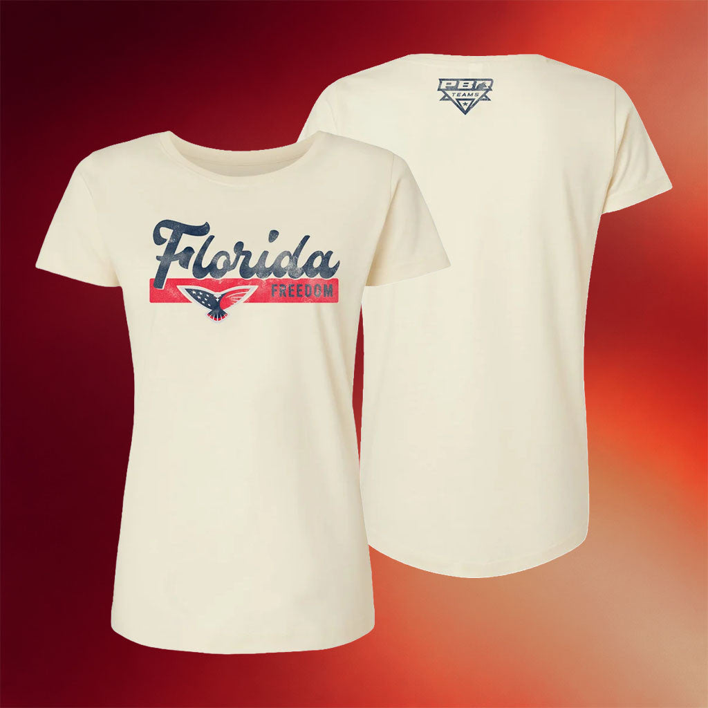 PBR Merch 2026 Florida Freedom T-Shirt Bull Rider Fan Apparel Gift For Sisters - Merchluma