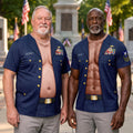 Personalized Proud Coastal Service Military Fake Body Shirt Funny Military T-Shirt Veterans Gifts - Merchluma