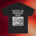 Get A Real Job Kid Merch 2026 Protect Me From What I Want Black T-Shirt Gift For Friends - Merchluma