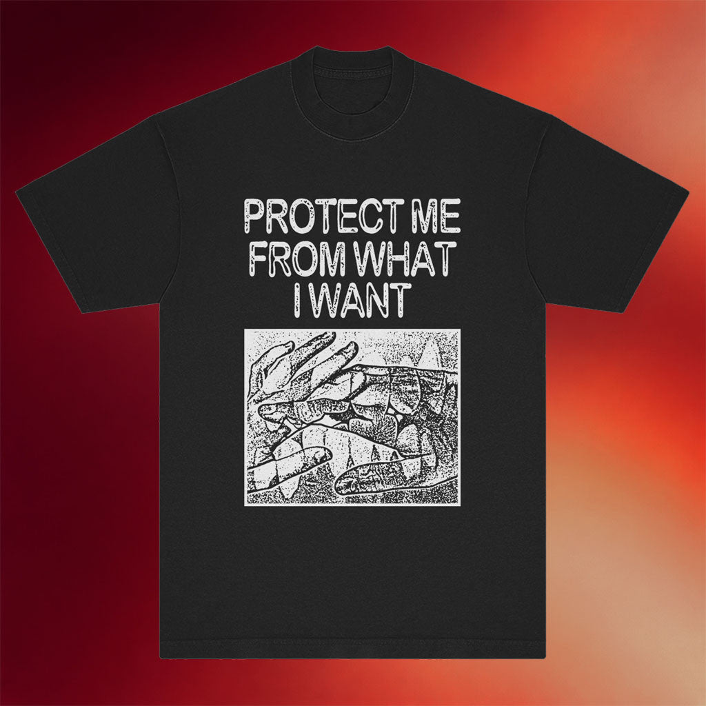 Get A Real Job Kid Merch 2026 Protect Me From What I Want Black T-Shirt Gift For Friends - Merchluma
