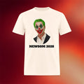 Clown World Apparel Merch 2026 Newsom Joker T-Shirt Election 2028 Shirt Funny Political Gifts - Merchluma