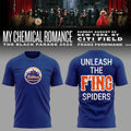 My Chemical Romance x NY Mets Merch The Black Parade Tour 2026 Shirt Unleash The Fing Spiders - Merchluma