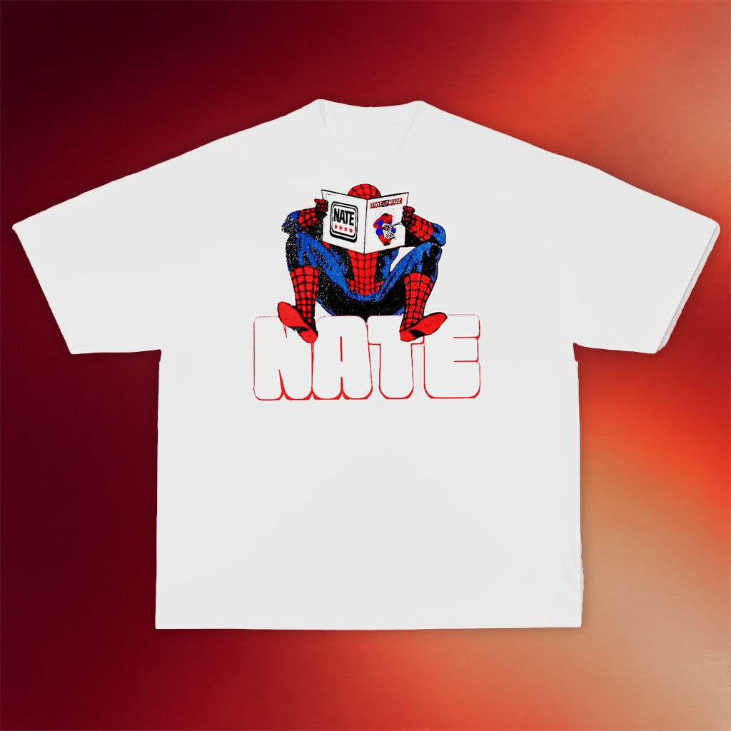 ItsbyNate Merch 2026 Spider-Man Nate T-Shirt White Unique Gift For Him - Merchluma
