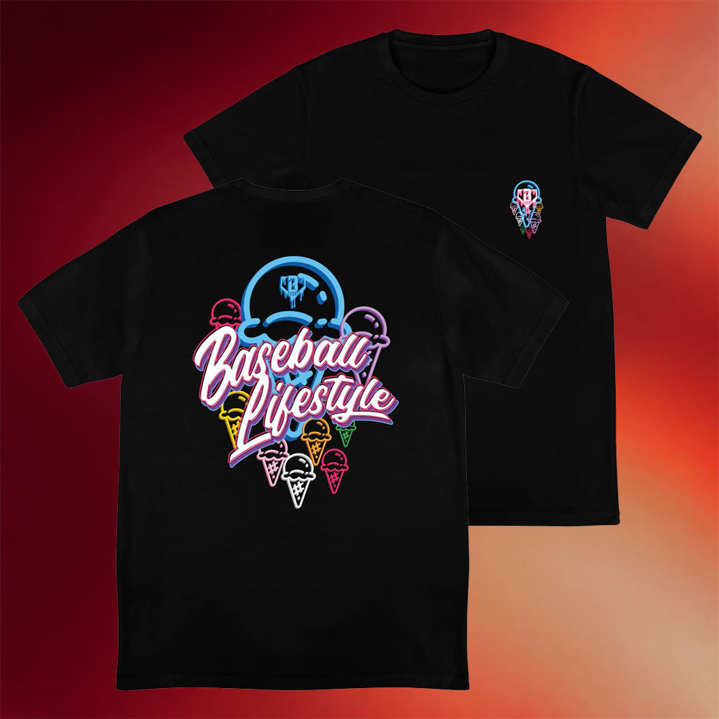 Baseball Lifestyle 101 Merch 2026 Ice Cream T-Shirt Gift For Girlfriend - Merchluma