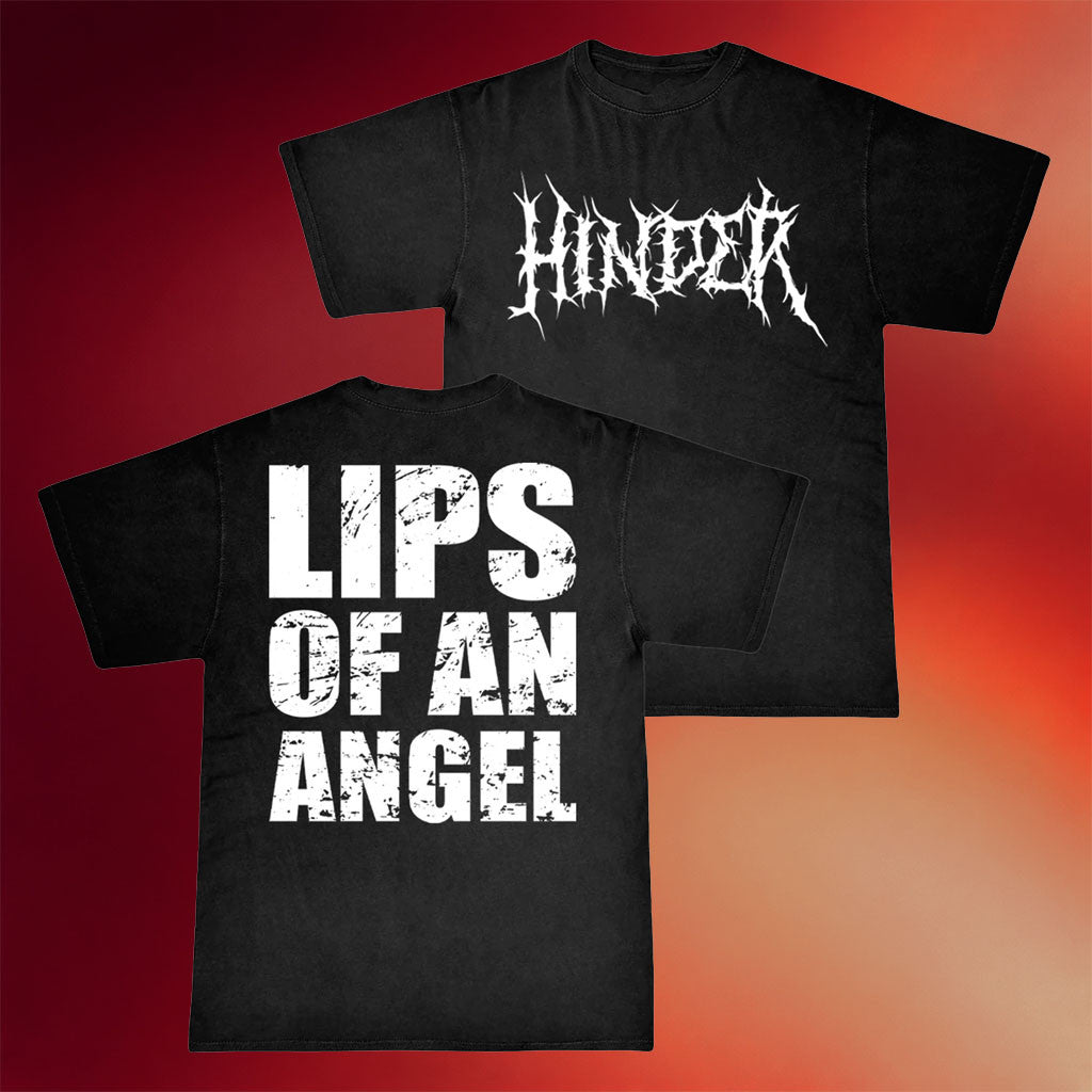 Hinder Music Merch 2026 Lips Of An Angel T-Shirt Black Present For Music Fans - Merchluma