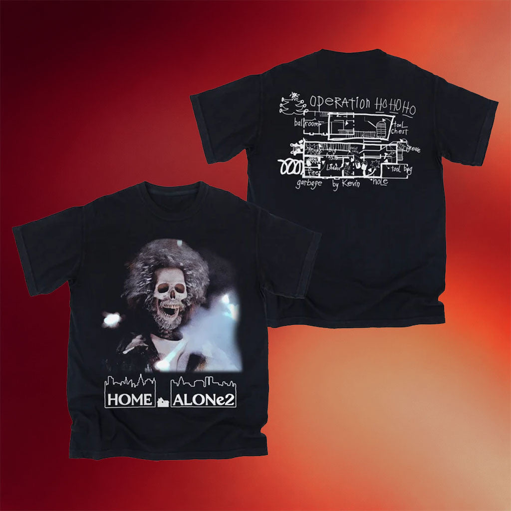 Younger You Merch 2026 Skeleton Model T-Shirt Home Alone 2 Merch Christmas Gift Ideas - Merchluma