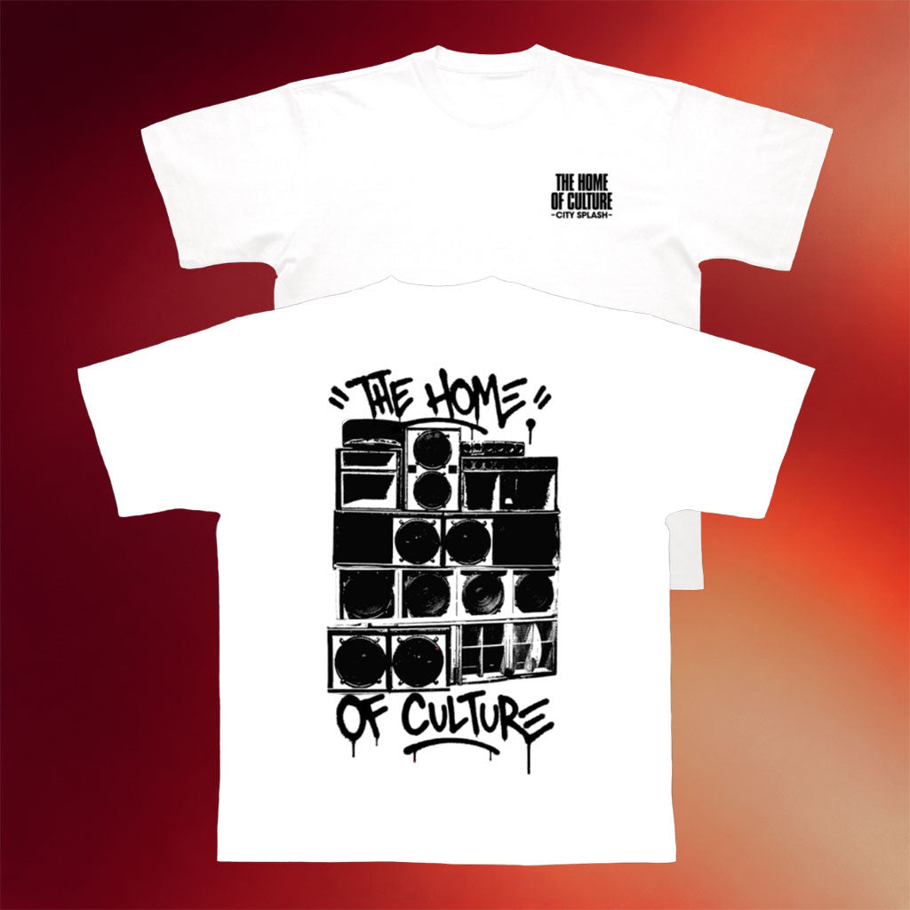 City Splash Merch 2026 City Splash Soundsystem T-Shirt White The Home Of Culture Tee Fan Gift - Merchluma