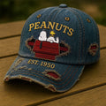 Peanuts Est 1950 Hat Classic Cartoon Puppy And Little Bird Cap Gift For Peanuts Fans - Merchluma