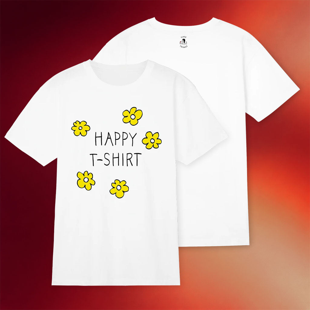 Nick Cave Merch 2026 Happy T-Shirt Floral Shirt White Gift Ideas For Sisters - Merchluma