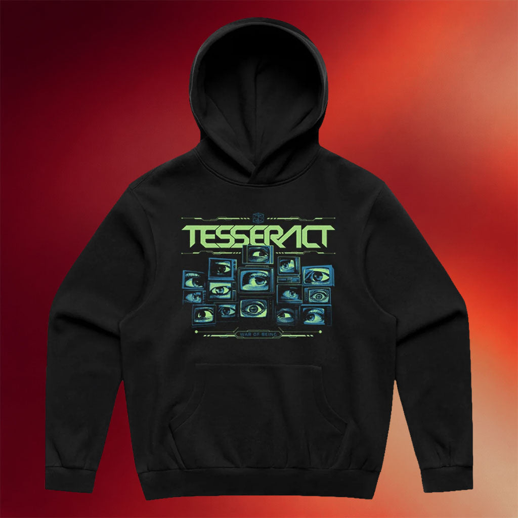 Tesseract Merch 2026 Eyes Hoodie Black War Of Being Hoodie Cool Gifts For Music Lovers - Merchluma
