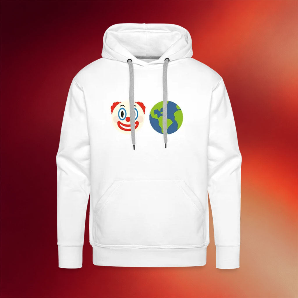 Clown World Apparel Merch 2026 Clown World Hoodie White Unique Gift For Brother - Merchluma